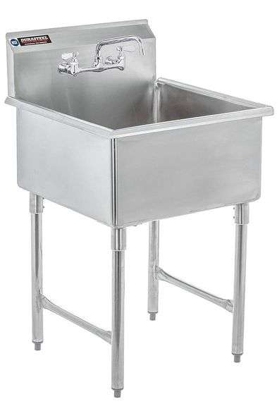 DuraSteel 24" x 24" Stainless Steel Utility Sink - NSF Certified (NEW)