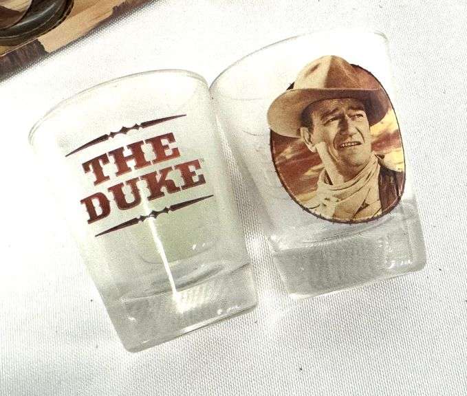 John Wayne Set of Four Shot Glasses with Original Box
