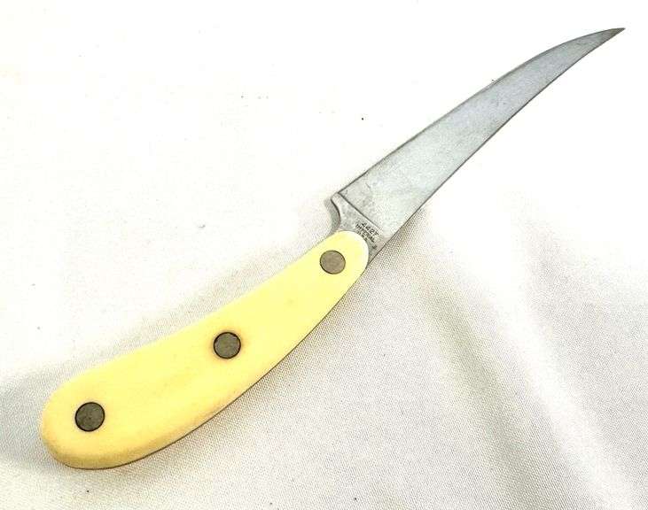 Vintage US IMPERIAL Frontier Fish Fillet Knife with Sheath, 442F