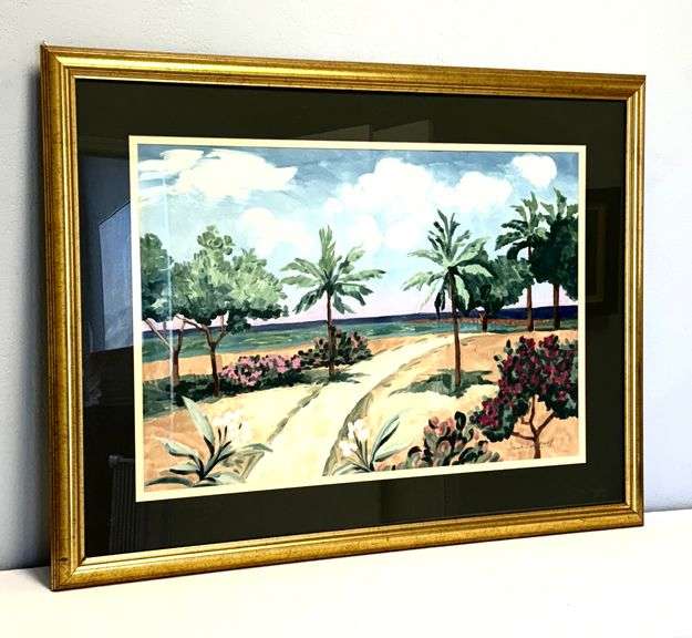 Large Tropical Beach Wall Decor ( 43" x 33" )