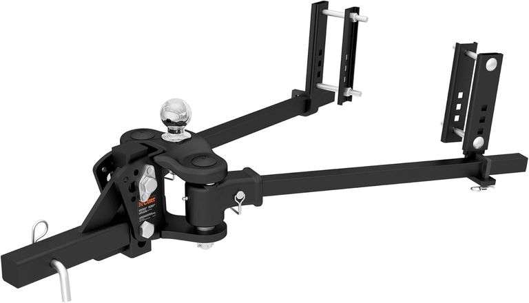 CURT 17500 TruTrack Weight Distribution Hitch with Sway Control, Up to 10K, 2-In Shank, 2-5/16-Inch 