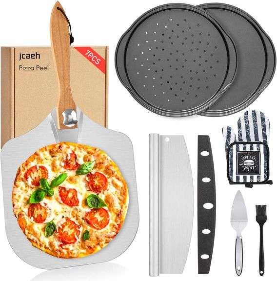 Foldable Pizza Peel Pizza Pan Set - NEW!