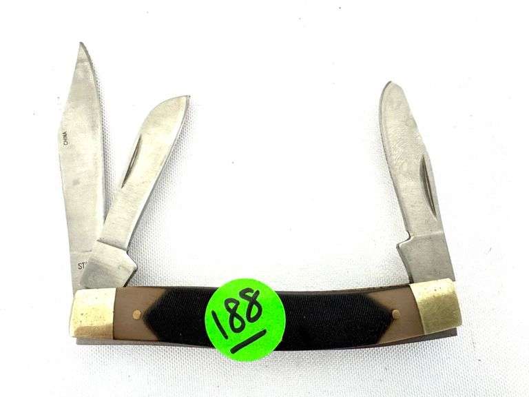 Rite Edge Three Blade Stockman Folding Knife