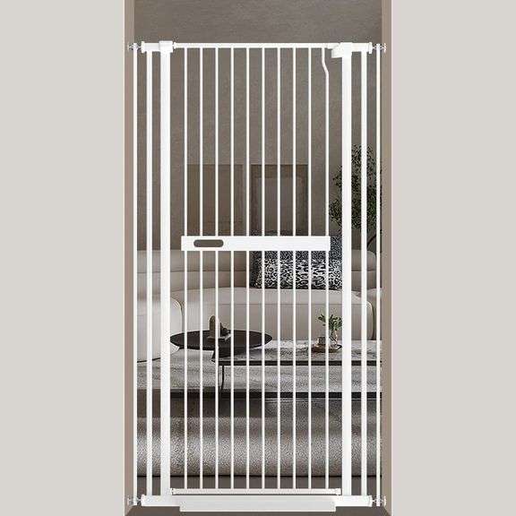 WAOWAO 61.02" Extra Tall Cat Pet Gate 30.11-33.07" Wide Pressure Mounted Walk Through Swing Auto Clo