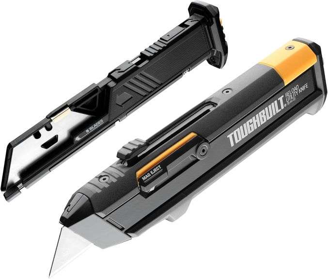 ToughBuilt Utility Knife + 2 Blade Mags (NEW)