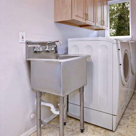 DuraSteel 24" x 24" Stainless Steel Utility Sink - NSF Certified (NEW)