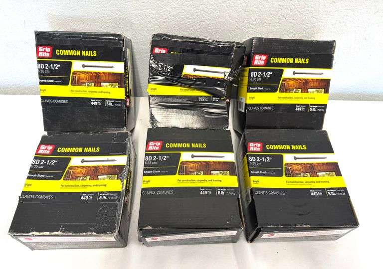 30lbs - Grip Rite 8D 2-1/2" Common Nail Group (NEW)