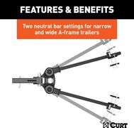 CURT 17500 TruTrack Weight Distribution Hitch with Sway Control, Up to 10K, 2-In Shank, 2-5/16-Inch 
