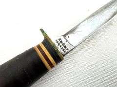 Vintage Kabar 1224 Trout Knife with Leather Handle