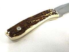 Western W19246 Crosstrail Fixed Blade Knife with Delrin Stag Handle