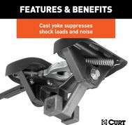 CURT 16580 A25 5th Wheel Hitch Head Only, Legs or Roller Required, 25,000 lbs - NEW!
