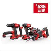 CRAFTSMAN V20 20-volt Max 6-Tool Power Tool Combo Kit with Soft Case (2-Batteries Included)