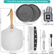 Foldable Pizza Peel Pizza Pan Set - NEW!