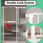 WAOWAO 61.02" Extra Tall Cat Pet Gate 30.11-33.07" Wide Pressure Mounted Walk Through Swing Auto Clo