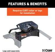 CURT 16580 A25 5th Wheel Hitch Head Only, Legs or Roller Required, 25,000 lbs - NEW!
