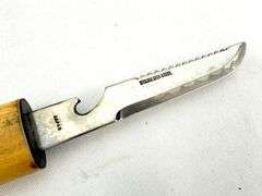 Vintage "Big Fisherman" Floating Fish  Double Edge Knife, Stamped Stainless Steel, Japan