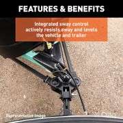 CURT 17500 TruTrack Weight Distribution Hitch with Sway Control, Up to 10K, 2-In Shank, 2-5/16-Inch 
