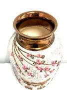 16" Asian Cherry Blossom Covered Vessel
