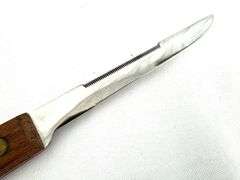 Vintage  Robinson Knife Co. Fillet Knife with Sheath, 4-1/2" Scaler Blade