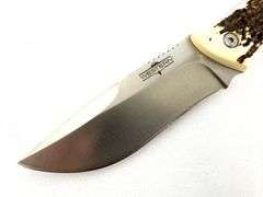 Western W19246 Crosstrail Fixed Blade Knife with Delrin Stag Handle