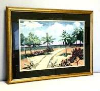 Large Tropical Beach Wall Decor ( 43" x 33" )