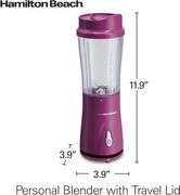 Hamilton Beach Portable Blender with 14 oz Travel Cup, New