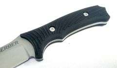 Gerber Big Rock Camp Knife Fixed 4.5" Bead Blast Plain Blade, GFN Handles, with Sheath - 22-01589