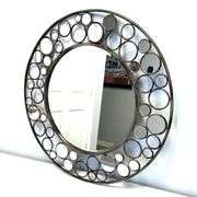 30" Round Designer Mirror ( Metal & Mirror)
