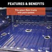 CURT 16021 Replacement Ram 2500, 3500 Puck System 5th Wheel Legs, 25,000 lbs, Hitch Head Required (N