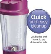 Hamilton Beach Portable Blender with 14 oz Travel Cup, New