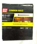 30lbs - Grip Rite 8D 2-1/2" Common Nail Group (NEW)