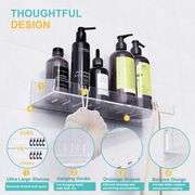 Adhesive Shower Caddy, 5 Pack Acrylic Shower Shelves Bath Organizers - NEW!