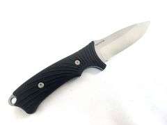 Gerber Big Rock Camp Knife Fixed 4.5" Bead Blast Plain Blade, GFN Handles, with Sheath - 22-01589