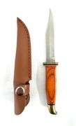 Master Cutlery Fixed Blade, 7.75in, Stainless Steel Blade, Wood Handle HK-1022.7