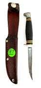 Vintage Kabar 1224 Trout Knife with Leather Handle