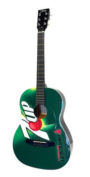 7-UP Advertising Acoustic Guitar by Johnson (NEW)