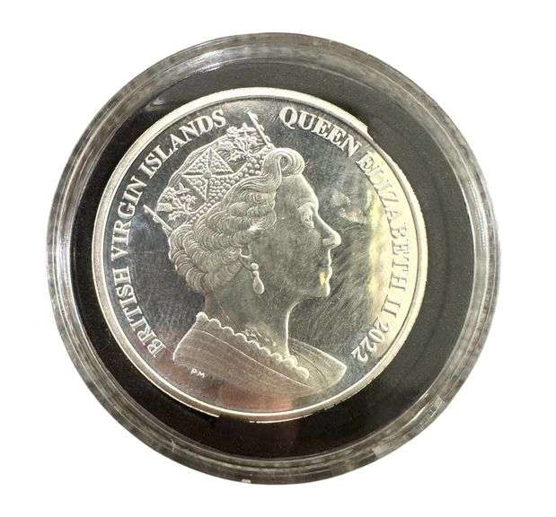 2022 British Virgin Islands - Queen Elizabeth .999 One Ounce Round