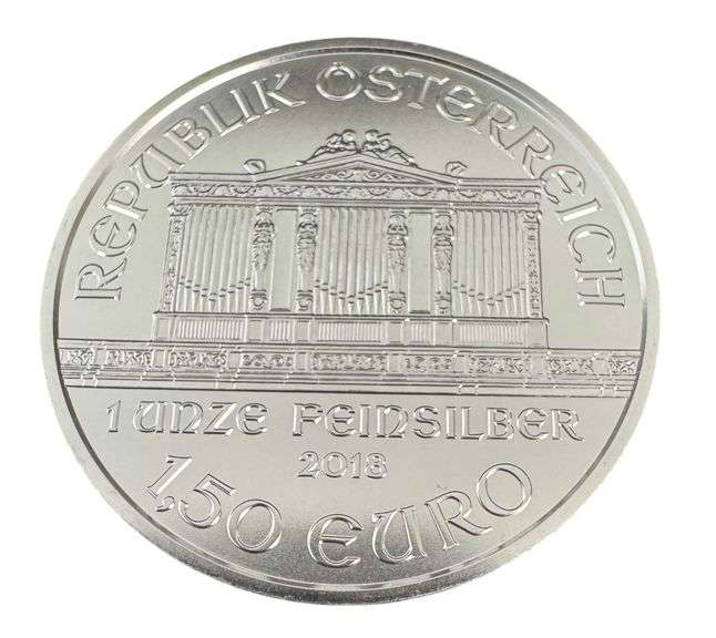 2018 1,50 Euro Austrian Philharmonic Silver Round