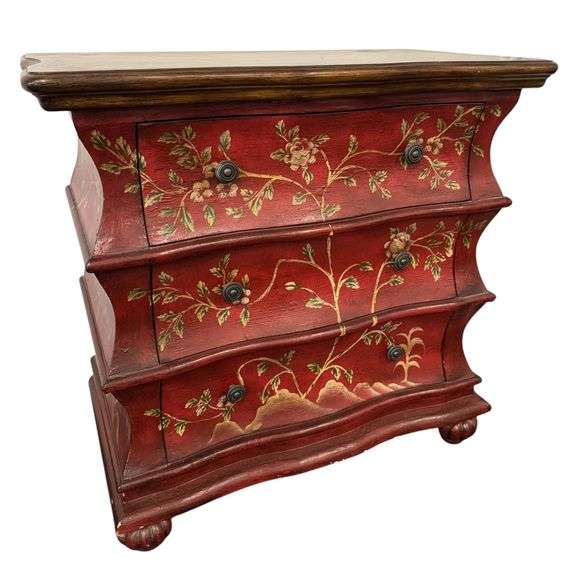 Decorative Designer 3 Drawer Bombay Chest Auctionology LLC