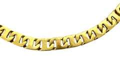 Men's Cuban Link Neck Chain - 24" L ( Gold Plated Stainless )