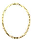 Men's Cuban Link Neck Chain - 24" L ( Gold Plated Stainless )