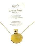 Vintage NINA RICCI "Air du Temps" Dove Frosted Glass Bottle Pendant with Perfume