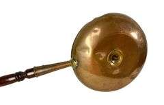Victorian Copper Bed Warmer with Long Handle
