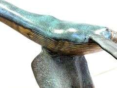 Majestic 26" Bronze Blue Whale Art Sculpture