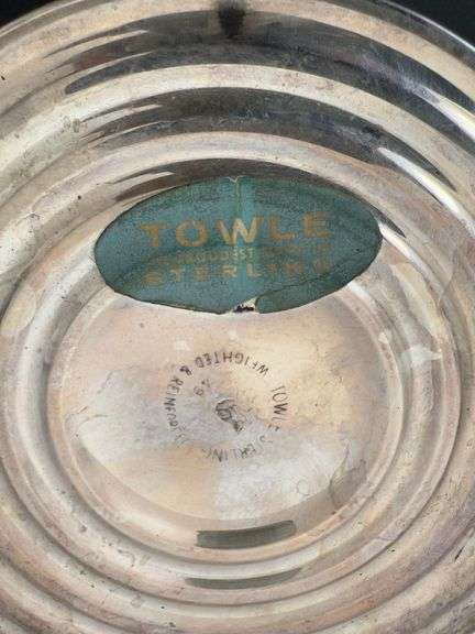 Pair of Vintage Towle Weighted Sterling Candle Holders