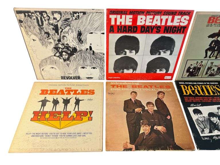 Vintage Beatles LP Assortment