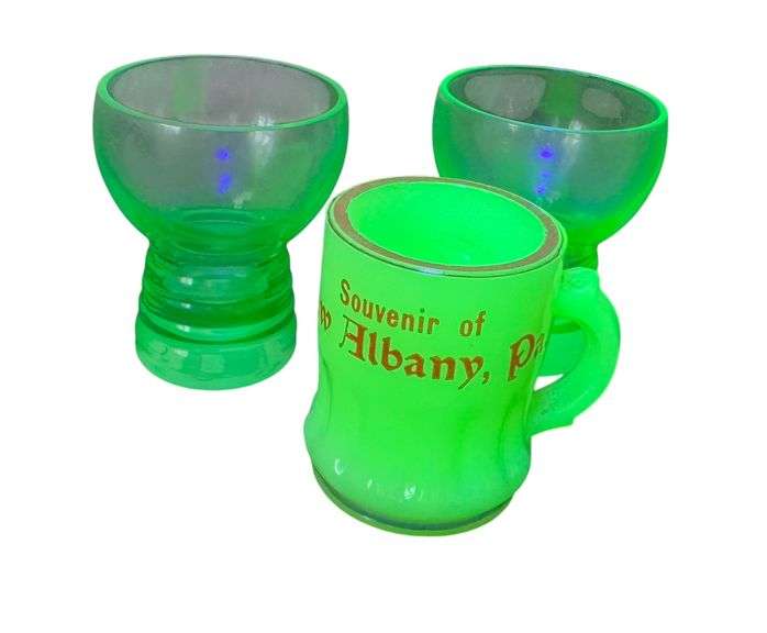 Vintage Uranium Glass Assortment
