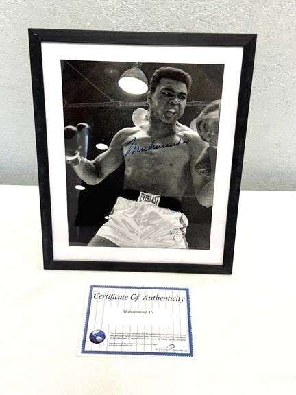 Muhammad Ali Autographed Boxing Photograph w/ COA