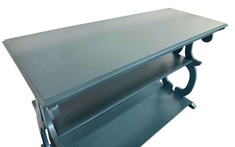 48" Console Table - Solid Wood Entry Table | Coastal Blue