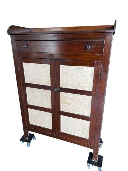 Antique 2 Door Primitive - Pie Safe Cabinet